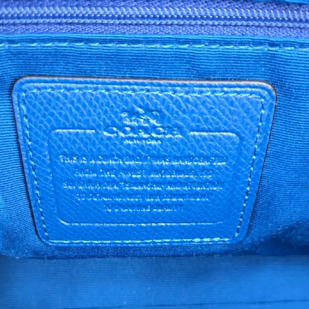 Coach Royal Blue Signature Jacquard Tote - Picture 5 of 7
